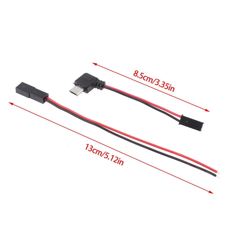 1Set USB-Micro Type C 90 Degree Male to JST/SYP Terminal Interface Cable Connector Set for Motorcycle Use