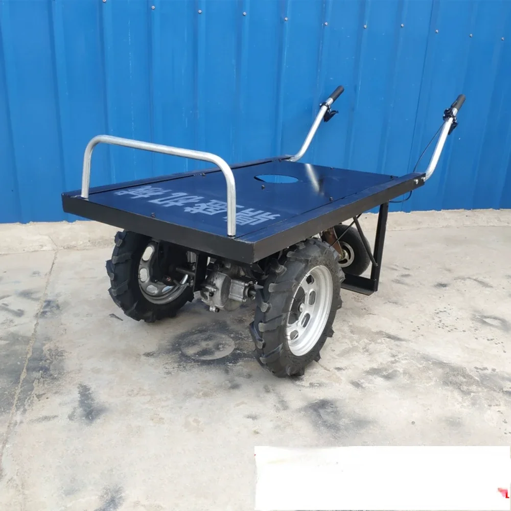 Agricultural mountain transport vehicle, two wheeled small push cart, mountain climbing king transport vehicle, tricycle