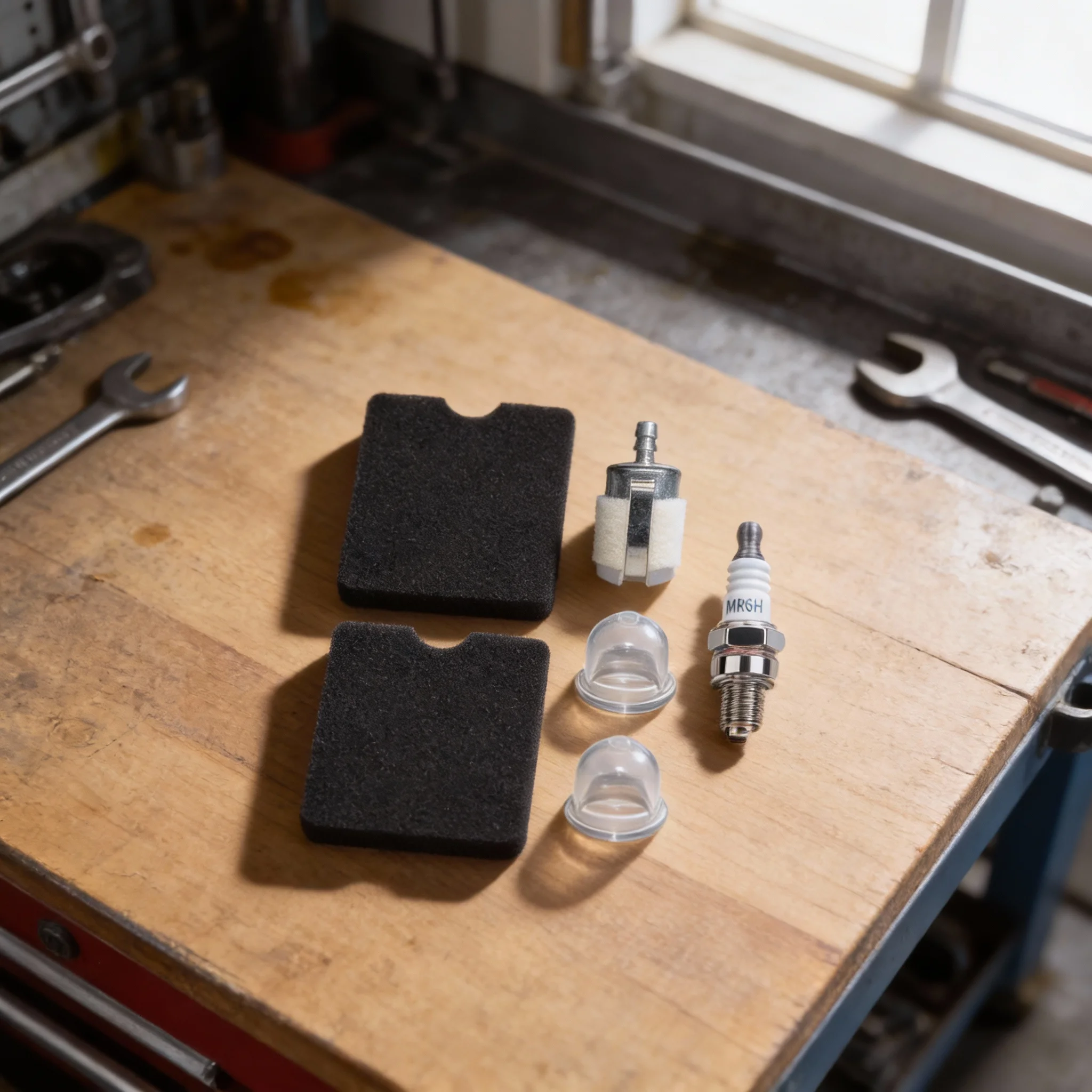 

Air Filter Kit 504115301 521751401 Compatible With 130BT 530BT EBZ3000RH HBZ2601 HBZ2610 Blowers Garden Tools