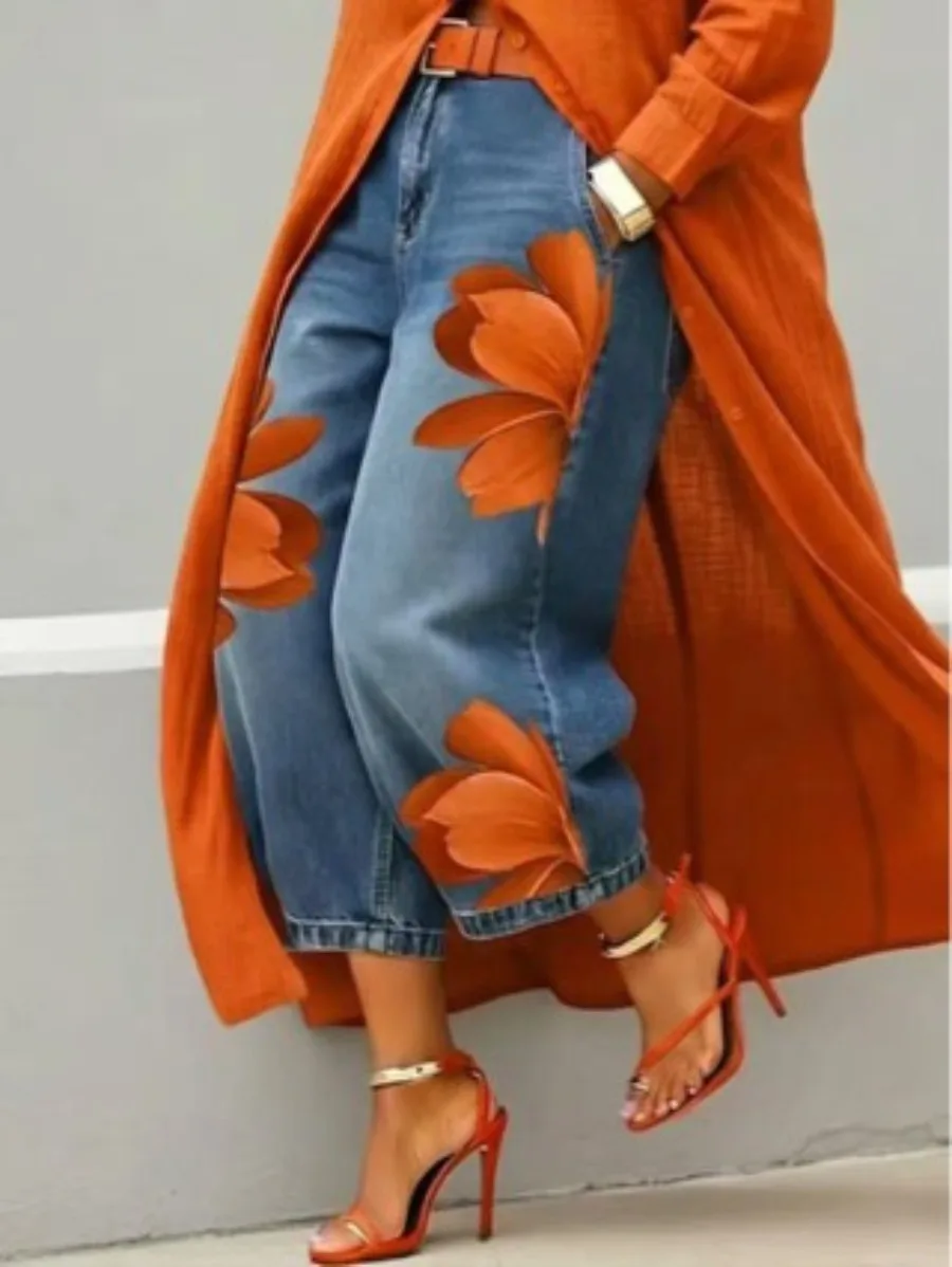 Thumbnail 4 - #73 Womens Wide Leg Denim Jeans Comparison Guide