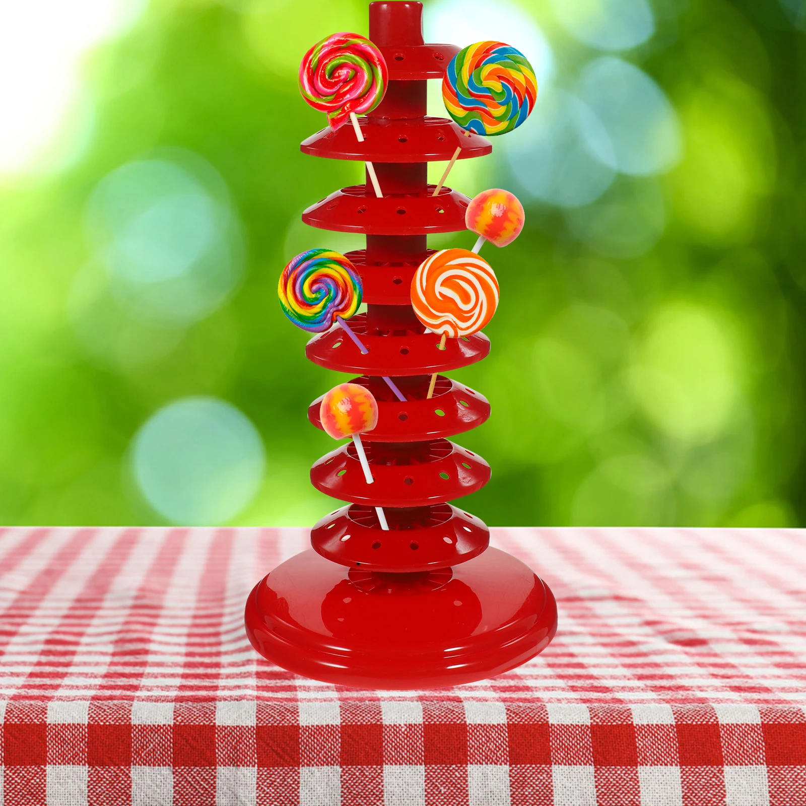 

Candy Rack Lollipop Holder Layers PP Material Display Stand for Cake Pops Lollipops Shop Use