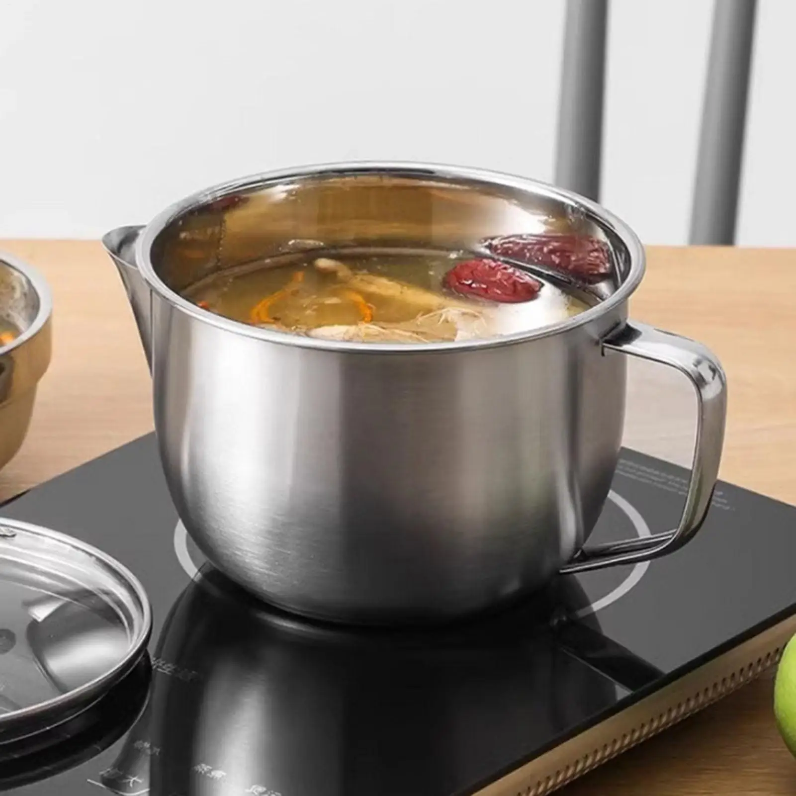 1100ML Multi-use Stainless Steel Gravy Oil Soup Fat Separator Grease Oiler Filter Strainer Bowl Home Kitchen Cooking Tools ﻿