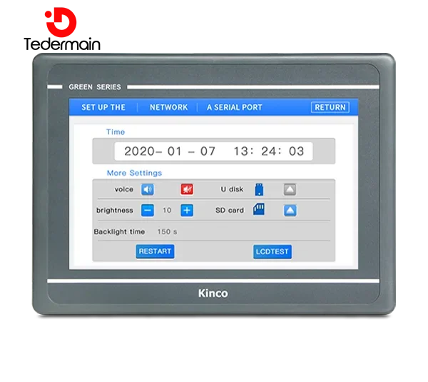 Kinco GL100 GL100E HMI Touch Screen 10 inch Ethernet USB Host new Human Machine Interface 3 serial ports Upgrade From MT4532TE