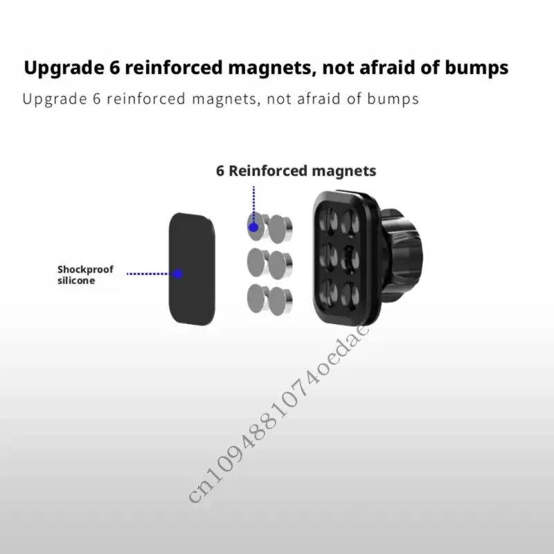 Spare Mount Head for Car Mount Users, 17 mm Ball Mount Fit, Black Phone Mount Piece for Phones up to 7 Inches and Route