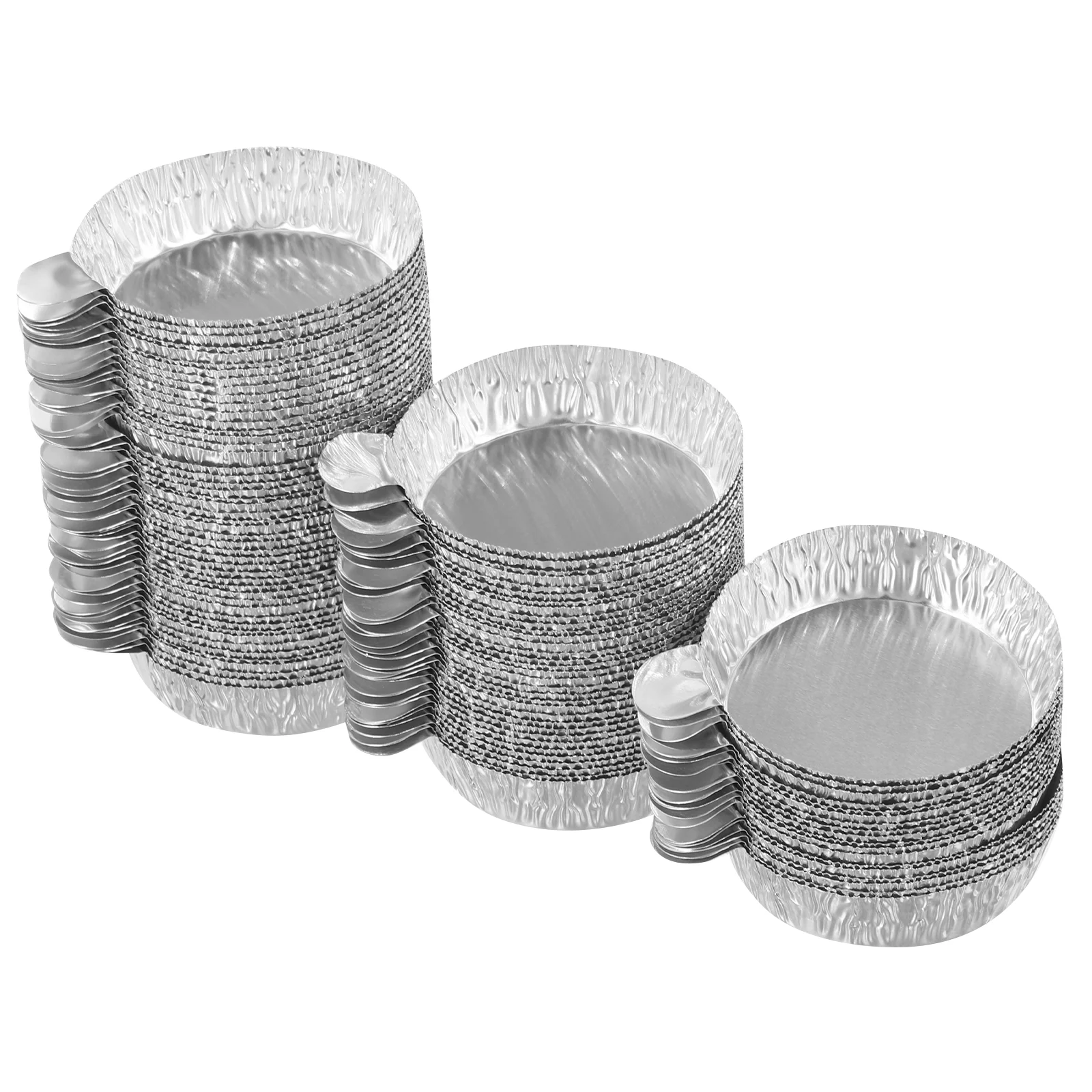 100 pçs bandeja de pesagem líquida pratos de folha de alumínio placas de alumínio bandeja de medição de amostra barco bandejas pequenas barcos