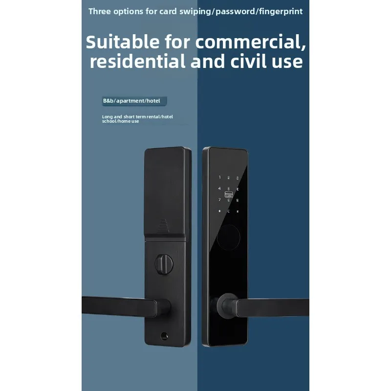 

Home hotel lock, hotel and homestay smart lock, induction password wooden door lock Without battery