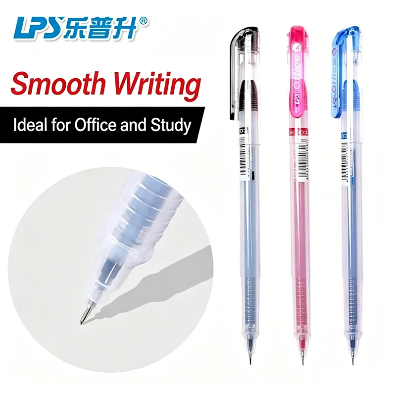 0.4mm Extra Fine Gel Pen, Black/Blue/Red, Advanced Smooth Ink Technology, Ideal for Accounting, Daily Writing, Examinations