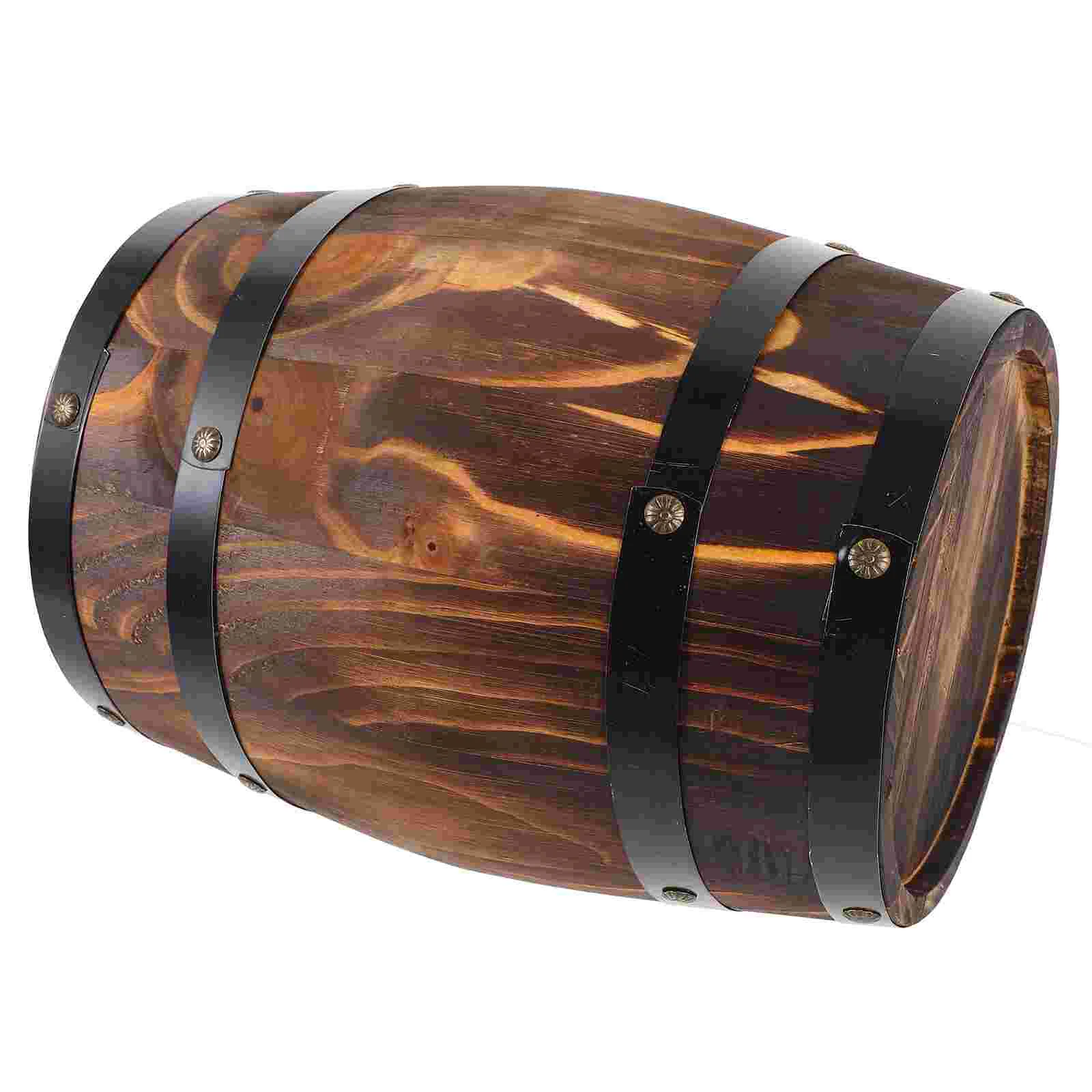 

Retro Wood Barrel Decoration Bar Barrel Artistic Craft Ornament Barrel Bar Landscape Decor