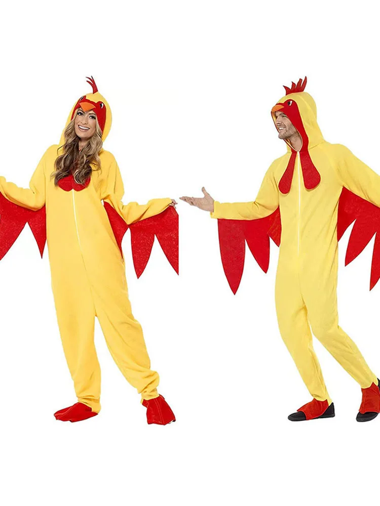 

Костюм-комбинезон «Курица» для женщин, имитация костюма петуха, из полиэстера, специальная одежда