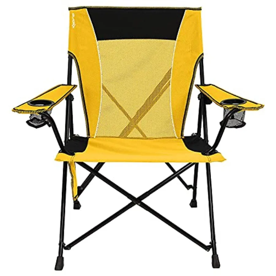 

Dual Lock Portable Camping Chairs - Versatile Outdoor Folding Sports Lawn Chair - Izamal Yellow, Lightweight Aluminum Frame wit