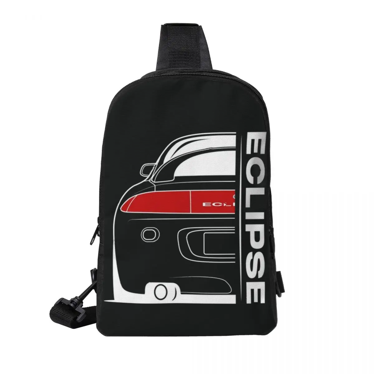 

Eclipse 2G DSM Red Chest Bag Men Sling Crossbody Backpack Chest Bag Traveling Hiking Daypack Shoulder Bag