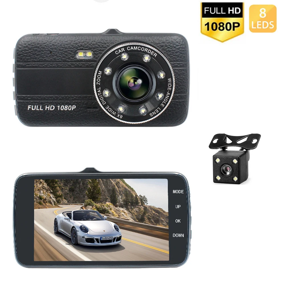 

Car DVR 1080P HD Dash Cam Rear View Vehicle Reverse Car Camera Video Recorder Black Box Auto Dashcam Car Accessories Registrator