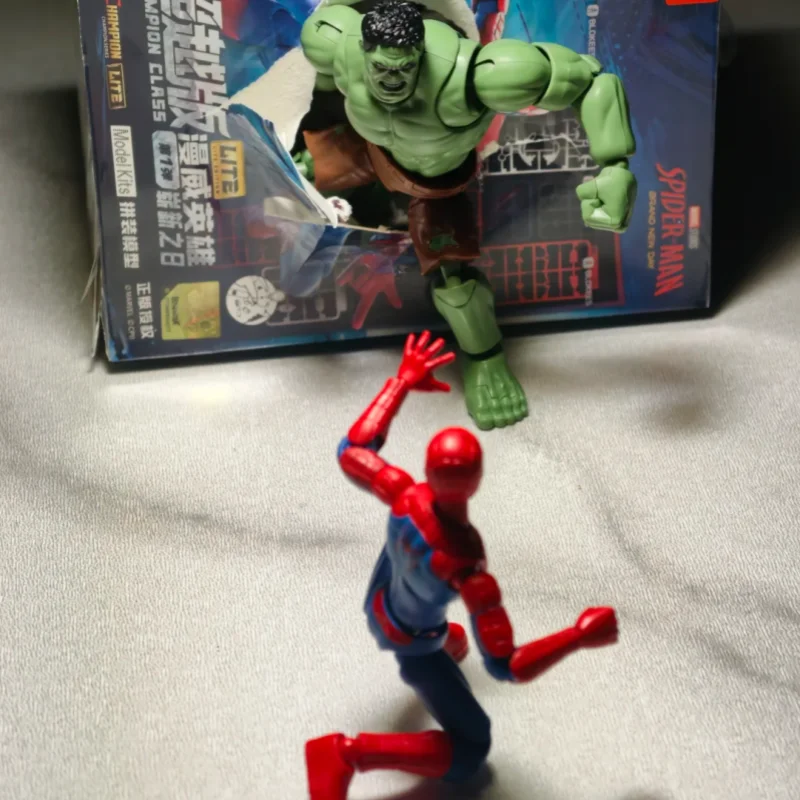 Blokees Marvel Super Hero Building Block Action Figure Spider Man Hulk Articulated Collectible Model Toy Wave 1 Lite Version view 3