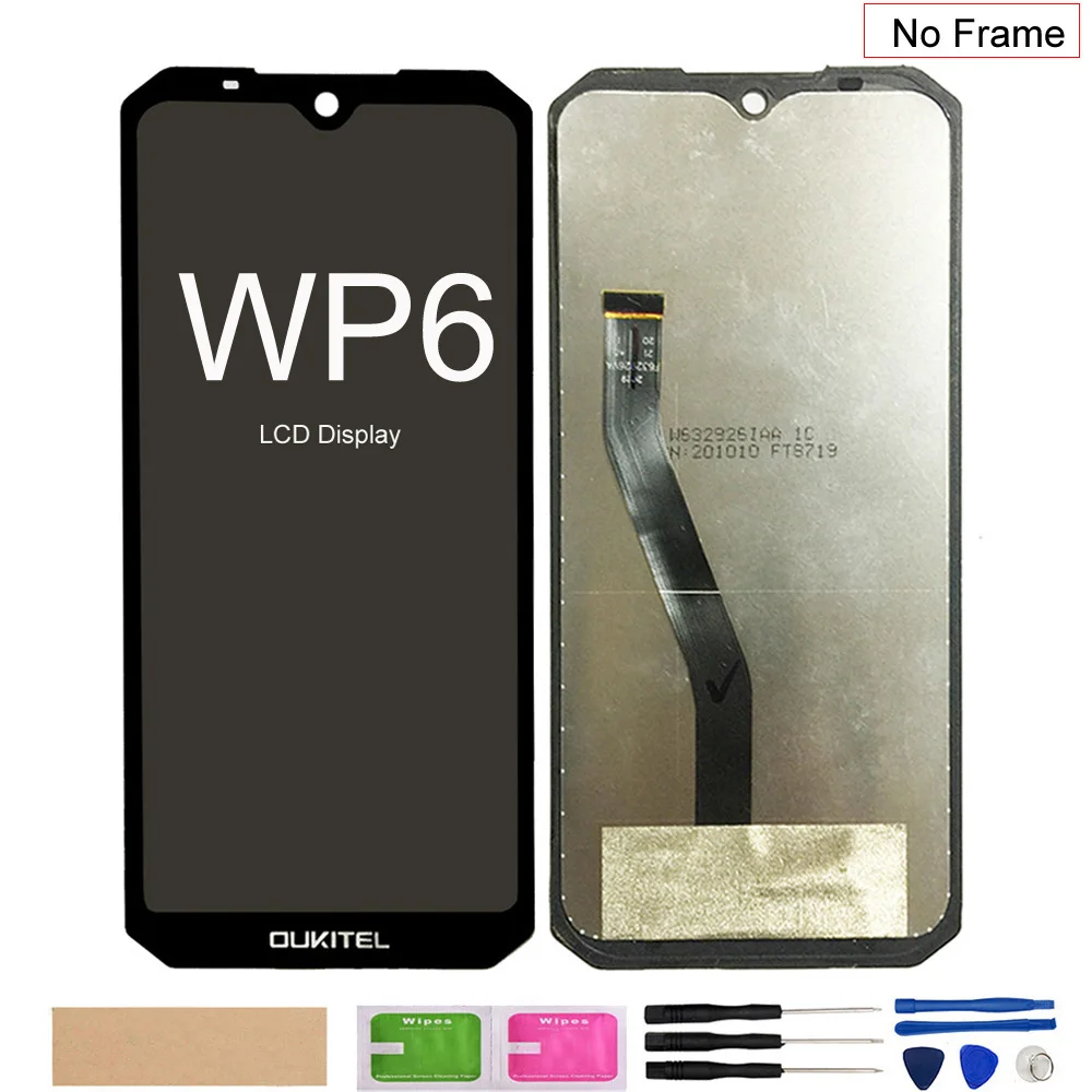 LCD Display Touch Screen Digitizer Assembly for Oukitel WP10,WP9,WP7,WP6,WP5 Pro,WP1,WP8 Pro