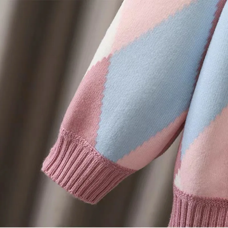 2024 Herbst Winter Mädchen Jungen lässig karierte Single Fleece Strickjacke Langarm warmes Hemd