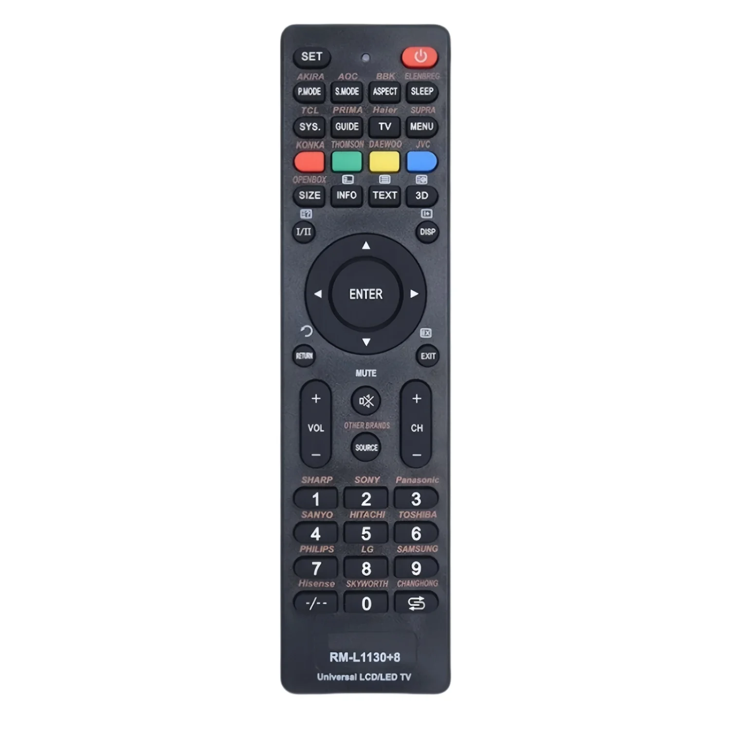 Universal RM-L1130+8 Remote Control For All Brand Smart Remote Control Comfortable To Use For LED TV Or LCD TV