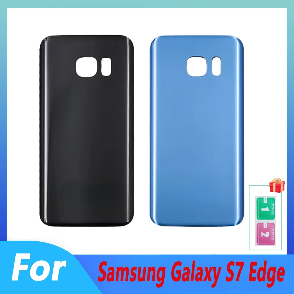 

Поп-новый для Samsung Galaxy S7 Edge, задняя крышка батарейного отсека, дверца, замена корпуса, ремонт G935, детали, стекло камеры, линза ﻿