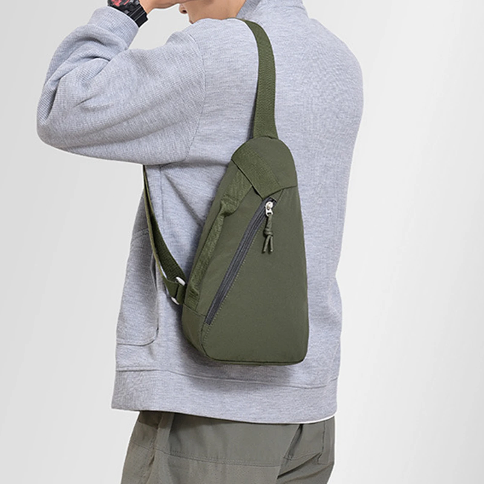 

Модная сумка на одно плечо, простая однотонная нагрудная сумка, кошелек через плечо для путешествий на открытом воздухе, верховой езды, пешего туризма