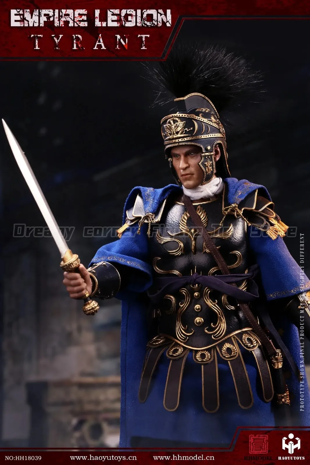 【Op voorraad】Originele HHmodel HaoYuTOYS HH18039 Imperial Legion Tyrant Black Gold Deluxe Edition 1/6 Action Figure Model Collection