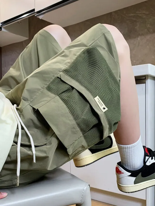 

American Retro Loose Sports Casual Pants for Men Summer New Straight Leg Wide Leg Pants Trendy ort Pants for Teenagers And ...