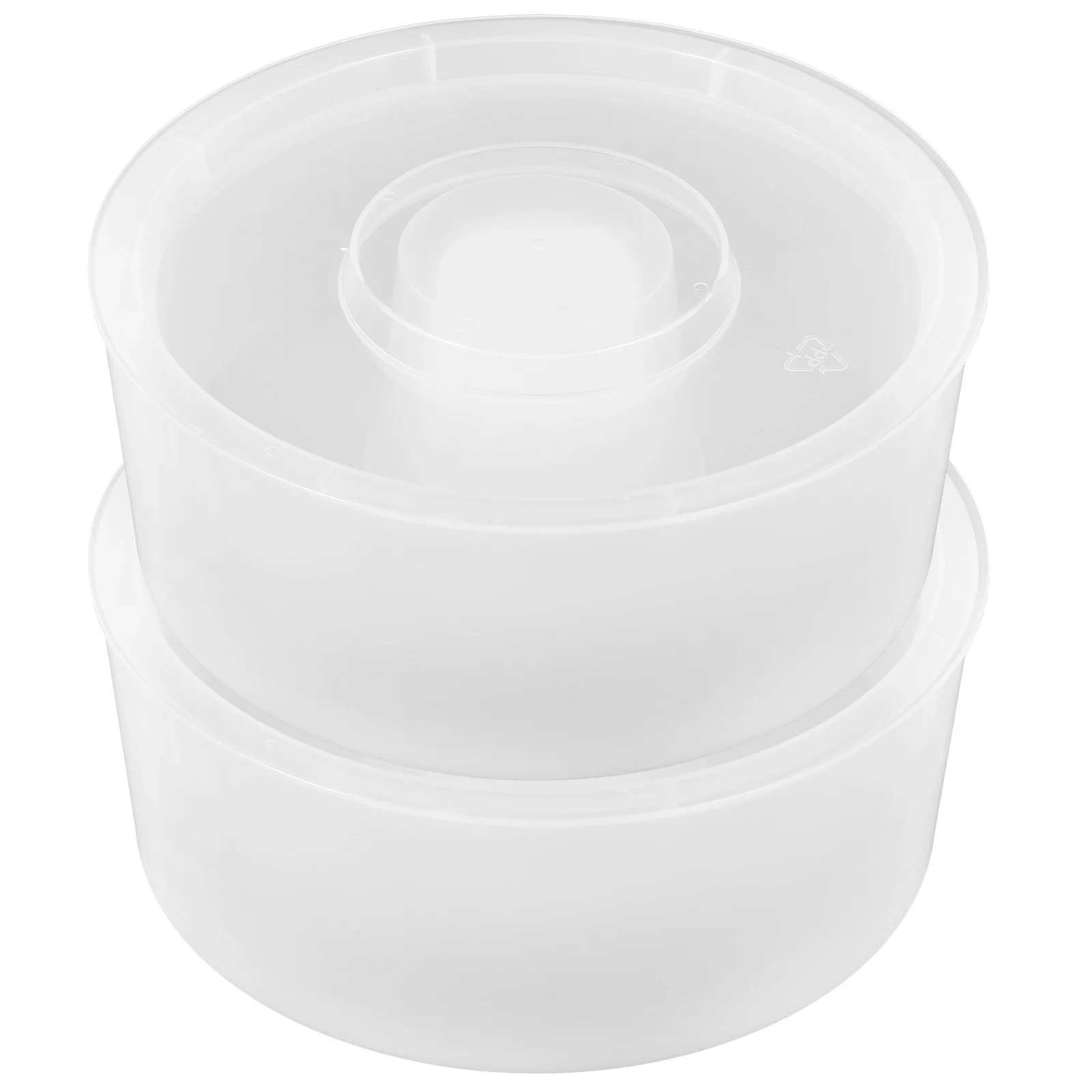 

2pcs Round Hive Feeder Durable Pp Material Long Lasting Beekeeping Tool Water Dispenser For Home Outside Reliable