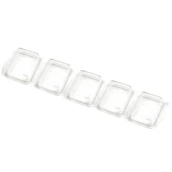 5 Pcs 21x15mm Rocker Boat Switch White's Clear Silicone Waterproof Protect Cover Rectangle Cap