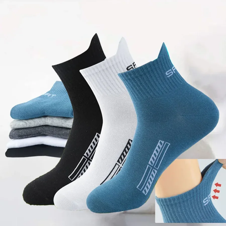 

5/1 пары спортивных носков, влагоотводящие дышащие спортивные носки для бега для мужчин и женщин, унисекс Mid-Crew (38-45) евро)