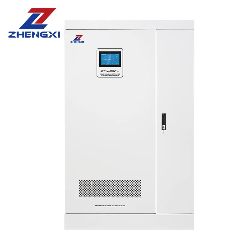 Customized 400KVA 500KVA AC Intelligent Automatic Voltage Stabilizer Regulator Single & Three Phase 400KW LCD SVC Hot Sale