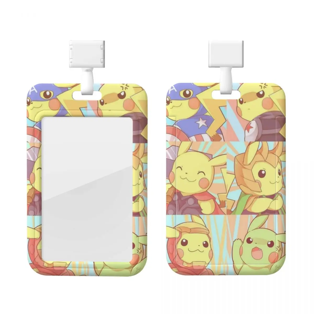 

Держатели бейджей Bikachus на заказ, держатель для карточек для больниц, унисекс для учителей, шейный ремешок для держателей кредитных карт, шейный ремешок