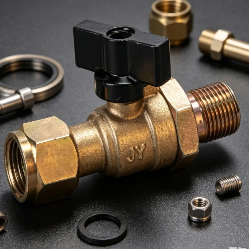 M68B Truck and Trailer Air Brake Shut-Off Valves, Brass 18mm Threaded Connection Unit for Brake Line Service, Repair Needs, and