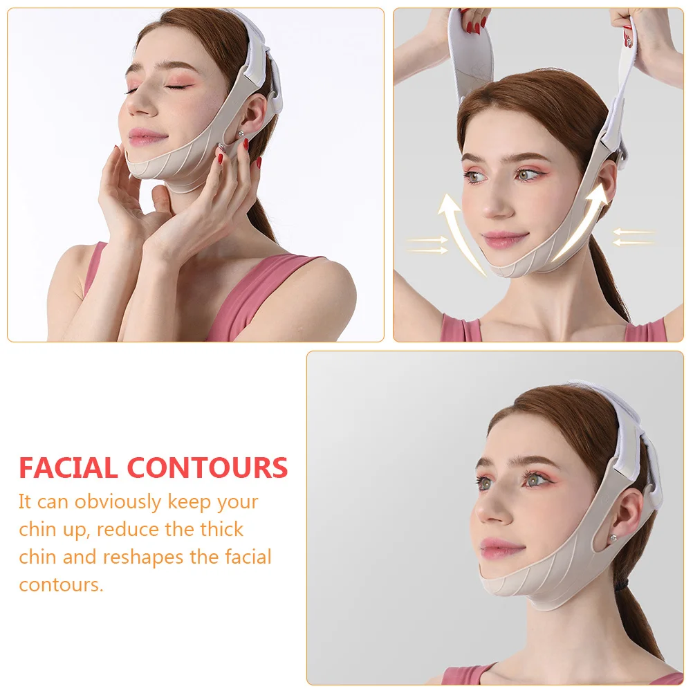 

1pc Professional Face-Lift V Face Bandage Chin Lift Belt Facial Slimming Mask Skin-Friendly Breathable Beauty Strap For Facial