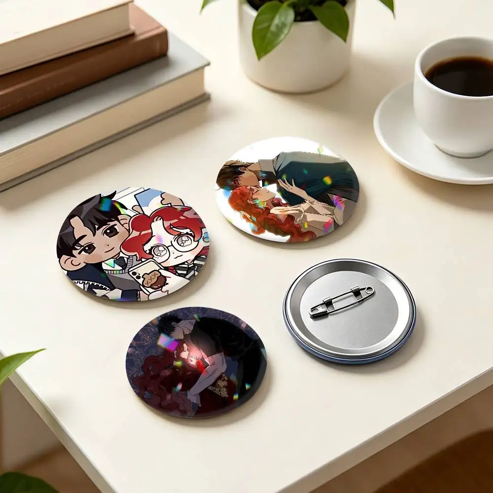 Comic U-Under the O-Oak T-Tree  25mm 32mm 44mm 58mm 75mm Brooches Badges Pins for Accessories Gift