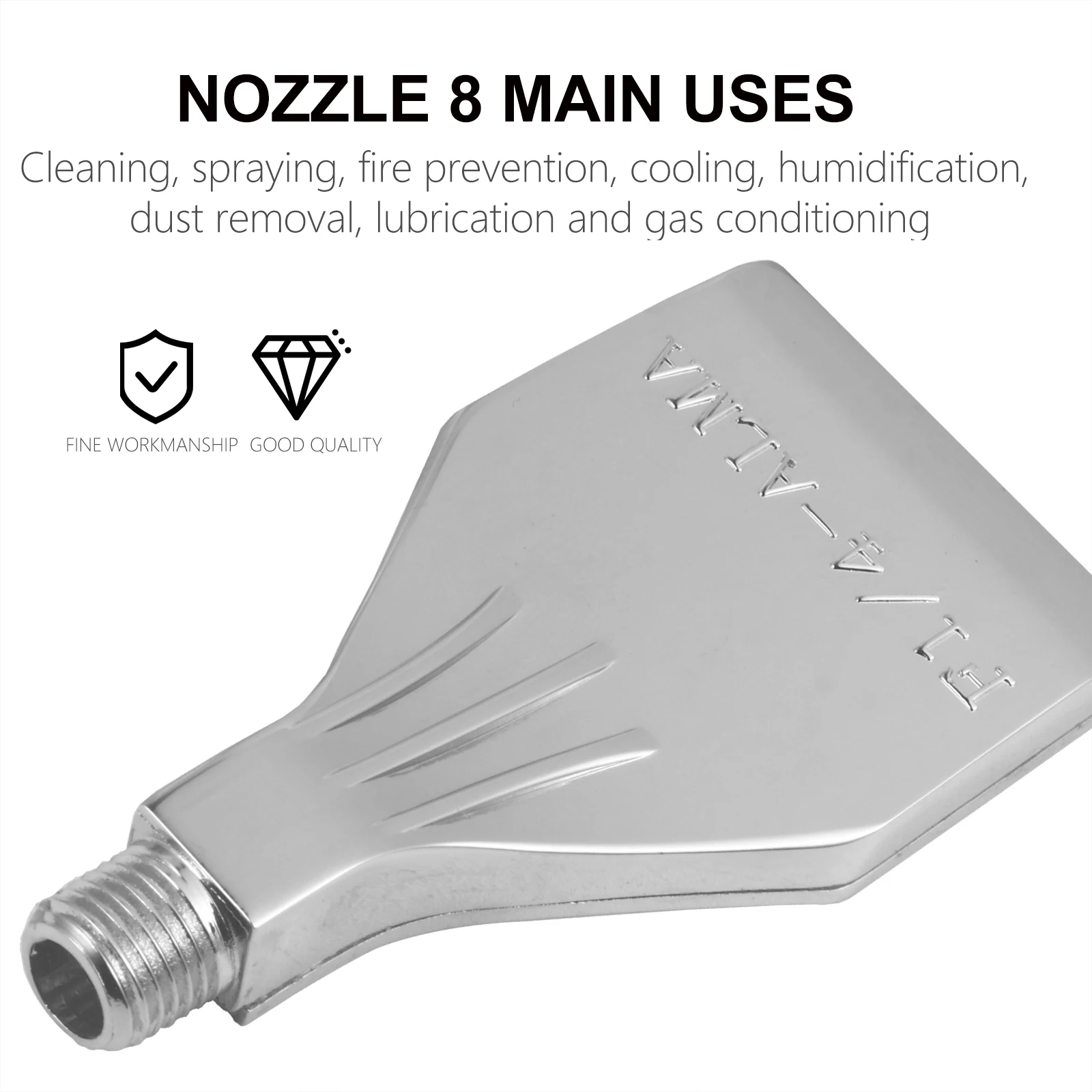 

Aluminum Blowing Nozzle 1/4 inch Connectors External Teeth Drying Cooling Conveying Nozzle Blower Parts Accessories