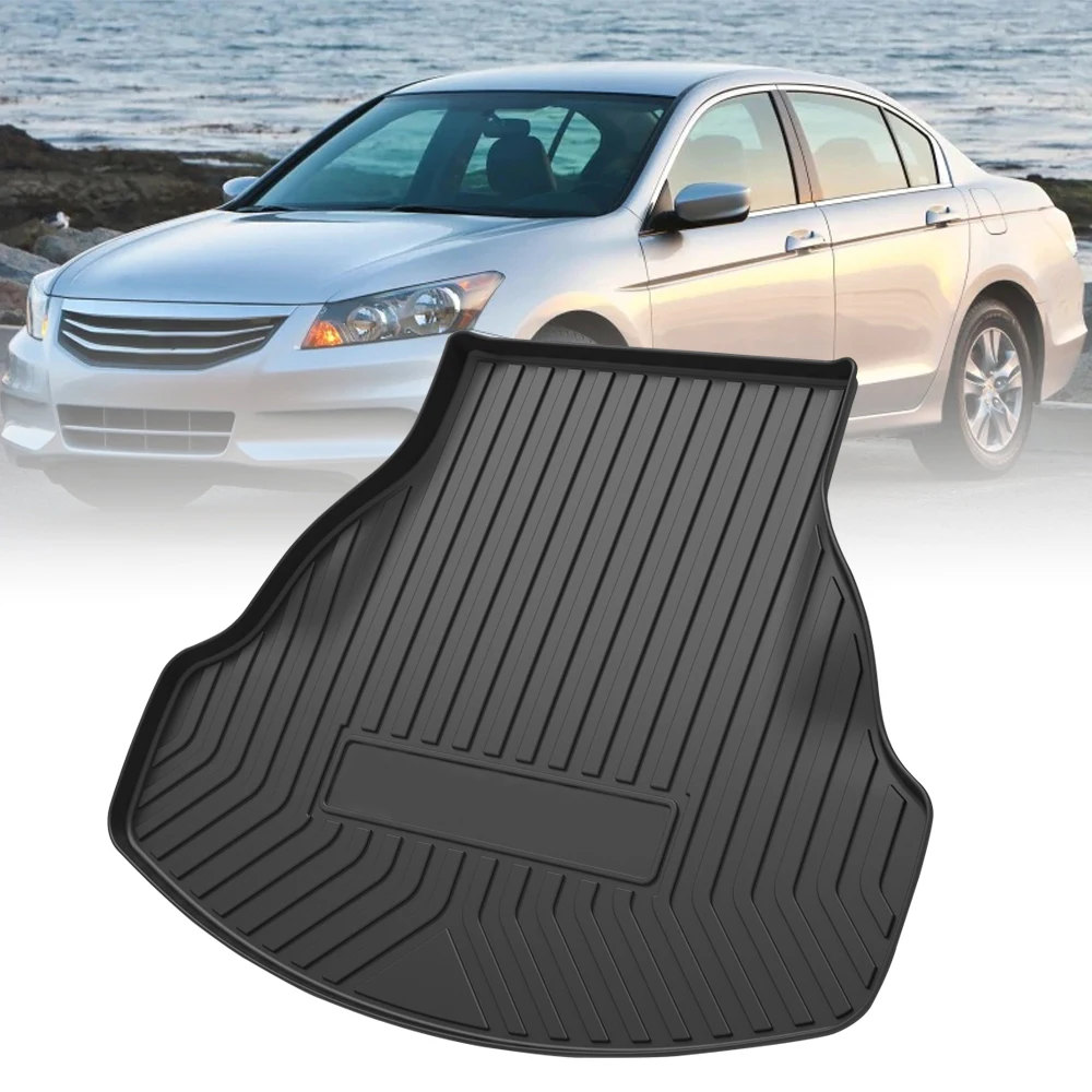 TPE Car Trunk Mats For Honda Accord Sedan/Coupe 2008 2009 2010 2011 2012 2013 Waterproof Trunk Protection Special Cargo Liner