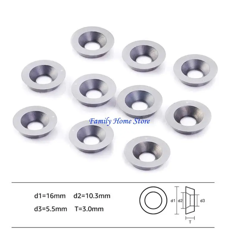 

P0UF Round Inserts Replacement Cutters Knives Sharpness Point for DIY