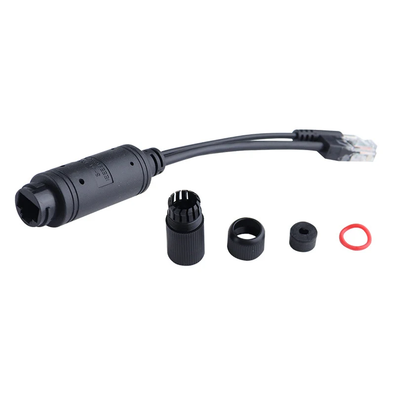 48V To 12V POE Spliter Waterprrof With Video And Power Adapter Cable Supply Module Injector For IP Camera Extender