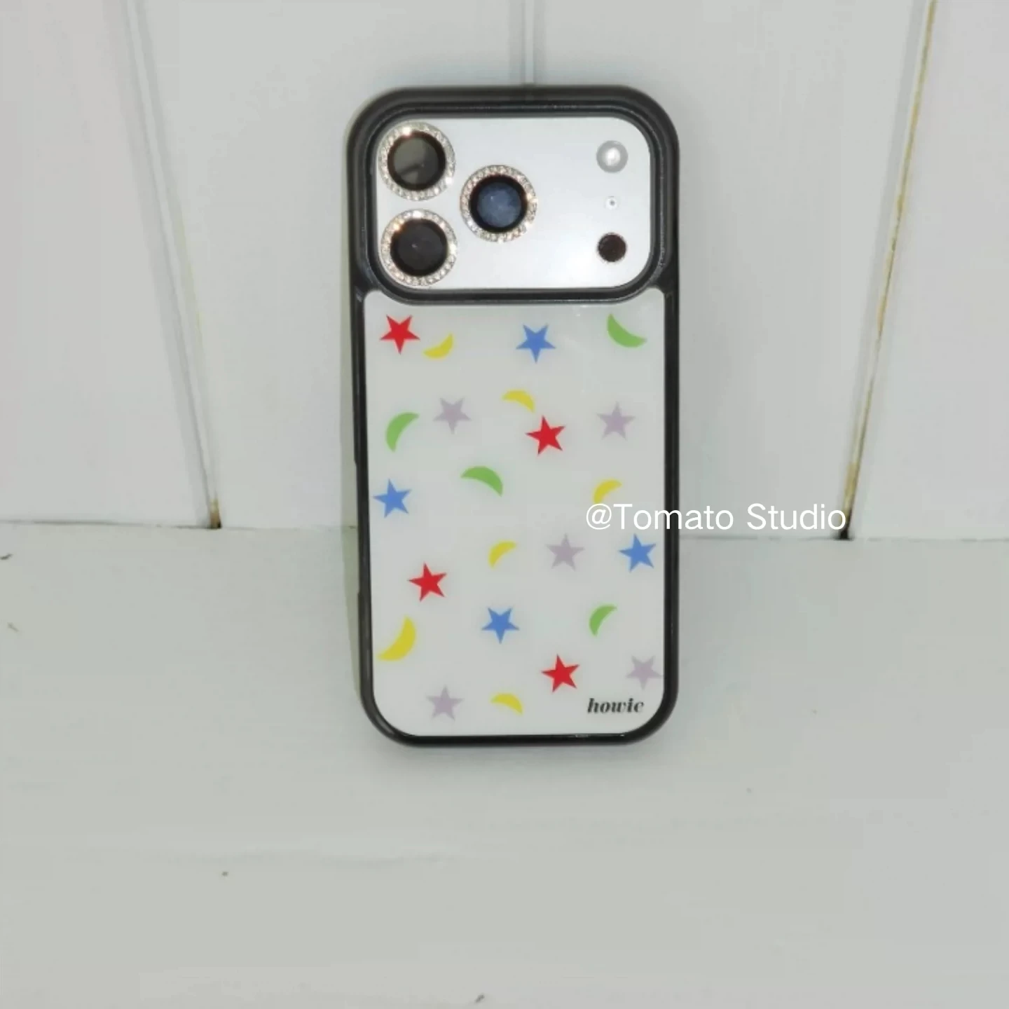 Korean Ins Colorful Stars Minimalist Moon Phone Case For iPhone 18 DUO 17 16 15 14 13 12 11 Pro Max XR XS Plus 17air Soft Cover