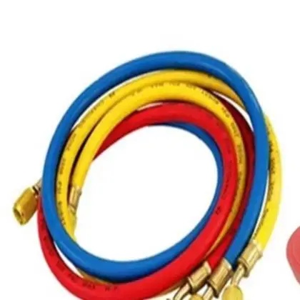 Manifold Gauge Kit Brass With 3 Hoses For R410A R404A R134A Air Conditioning Refrigeration Charging Testing Tool Automotive HVAC