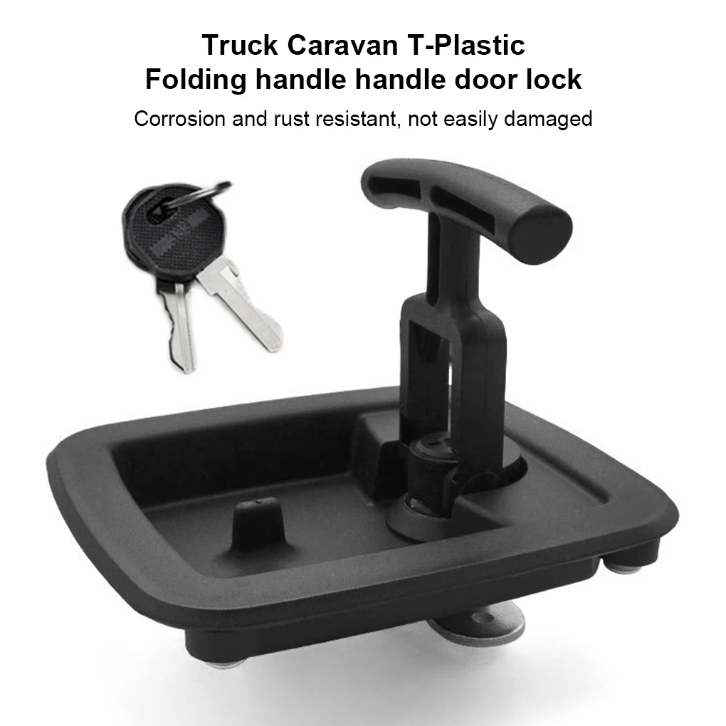 Truck T-handle Lock with Keys Trailer Latch Camper Door Equipment Cabinet