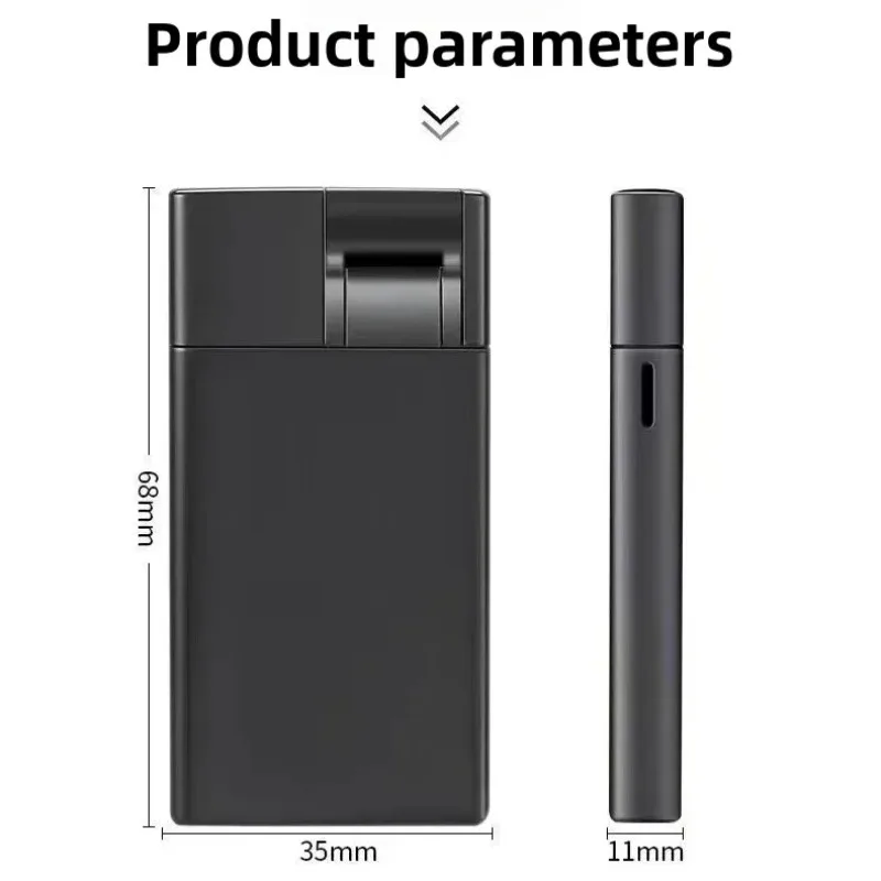 25pcs Bulk Pack Metal Lighters, Windproof Blue Jet Flame, Refillable Gas Inflatable Lighter, Smooth Ignition for Home and Office view 6