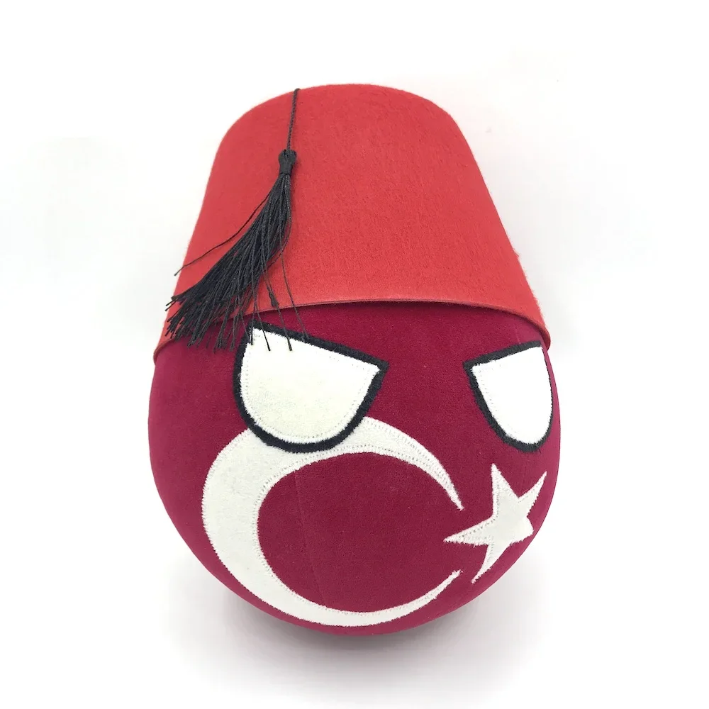 

Turkeyball Fiskball Polandball Плюшевая кукла Türkiye Countryball Турция Country Ball Мягкая подушка Косплей Игрушка для подарка 20 см