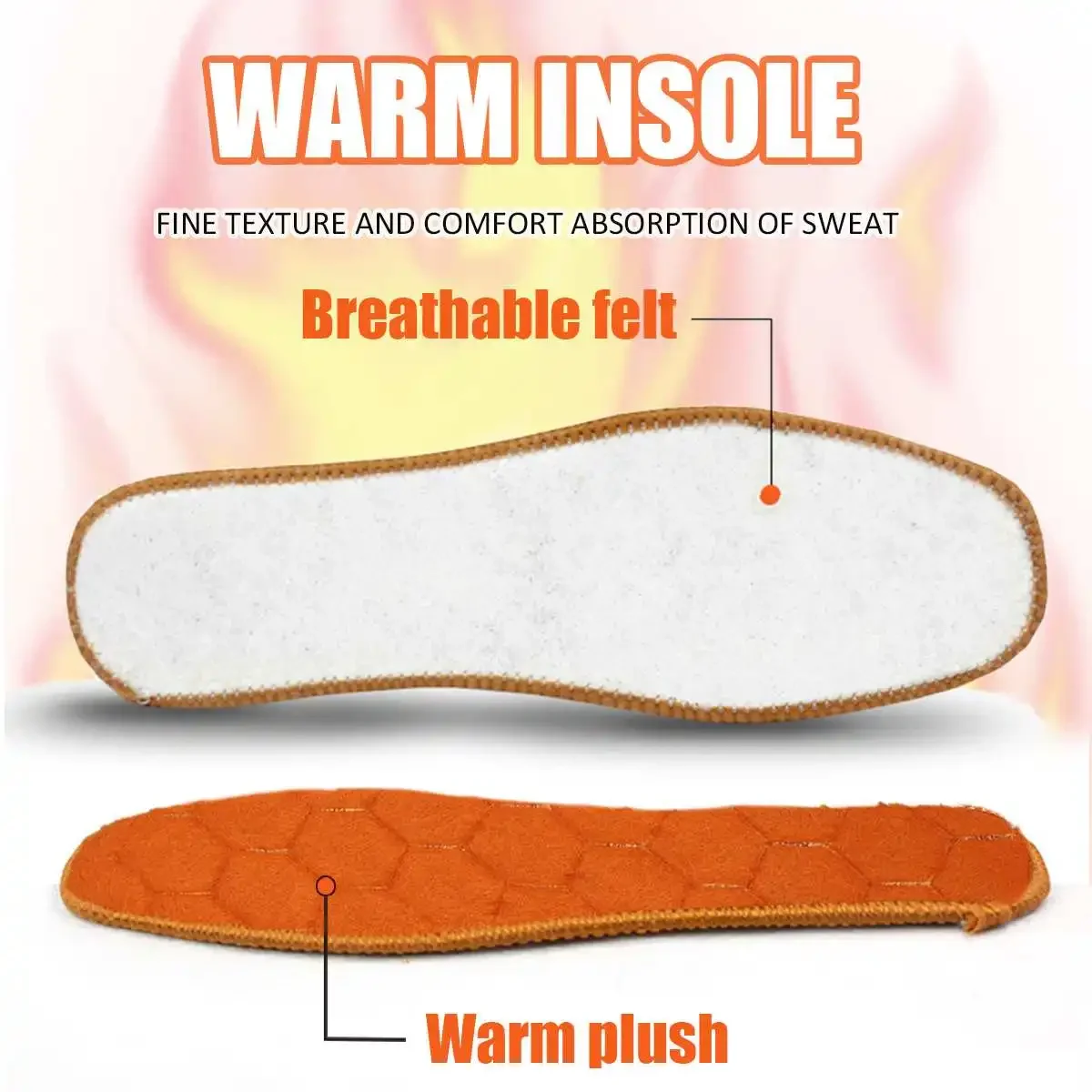 Plantillas térmicas cálidas para pies, zapatos de autocalentamiento para exteriores, botas, almohadilla interior, 36-45, Invierno