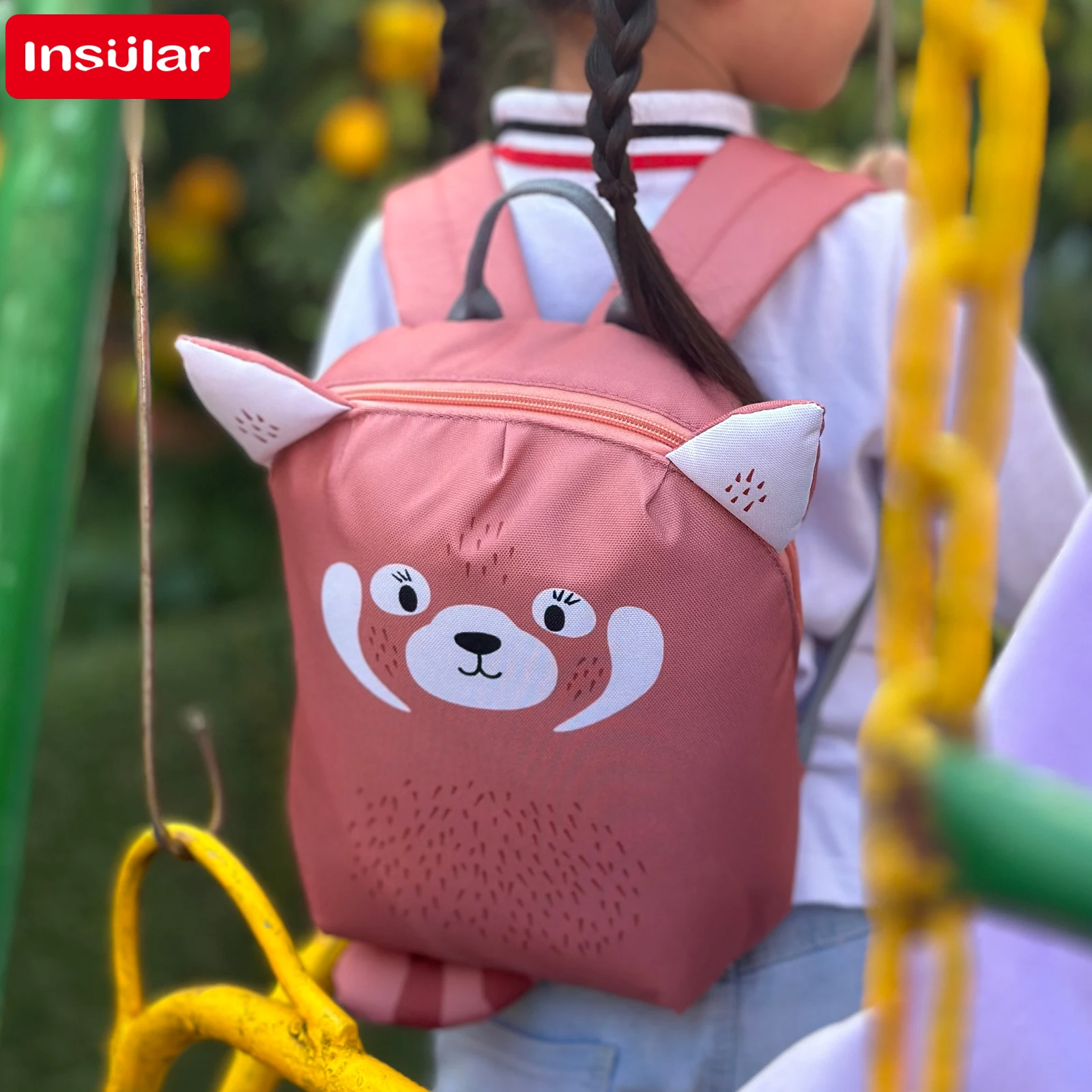 2023 Cartoon Small animals Kids Backpack Parent-child Canvas Backpack Children's Bag Girls Boys Kindergarten School Bag