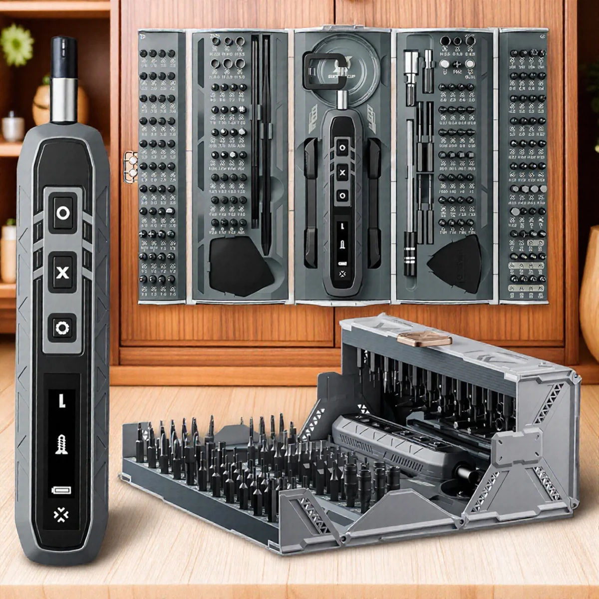 

160 Magnetic Precision Bits Cordless Screwdriver Repair Tool Kit 11/180PCS Precision Screwdriver Set 3 Torque Modes