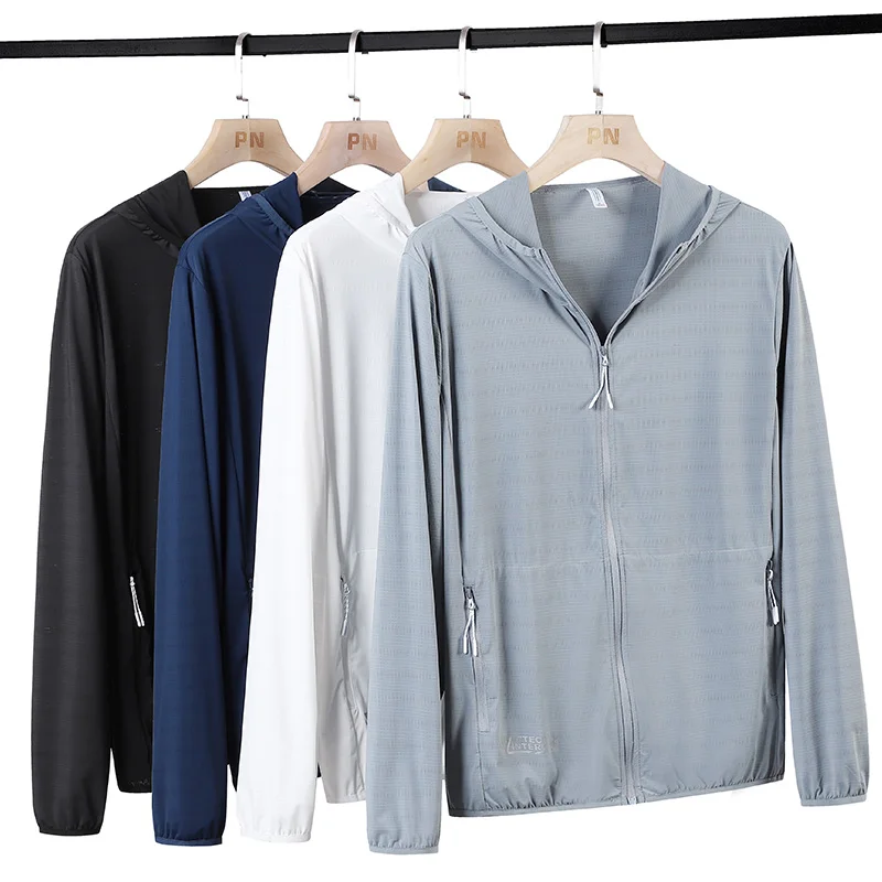 

【Mirrordust】25Summer Oversized Hooded Breathable Sun Protection Cool Men's Jacket Sun Protection ClothingM-8XL