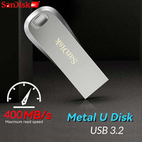 SanDisk CZ74 USB3.2 Pen Drive 400MB/s 64G 128G 32G 256G 512G Memory Stick Metal U Disk Flash Drive For Laptop Tablet TV Car PC