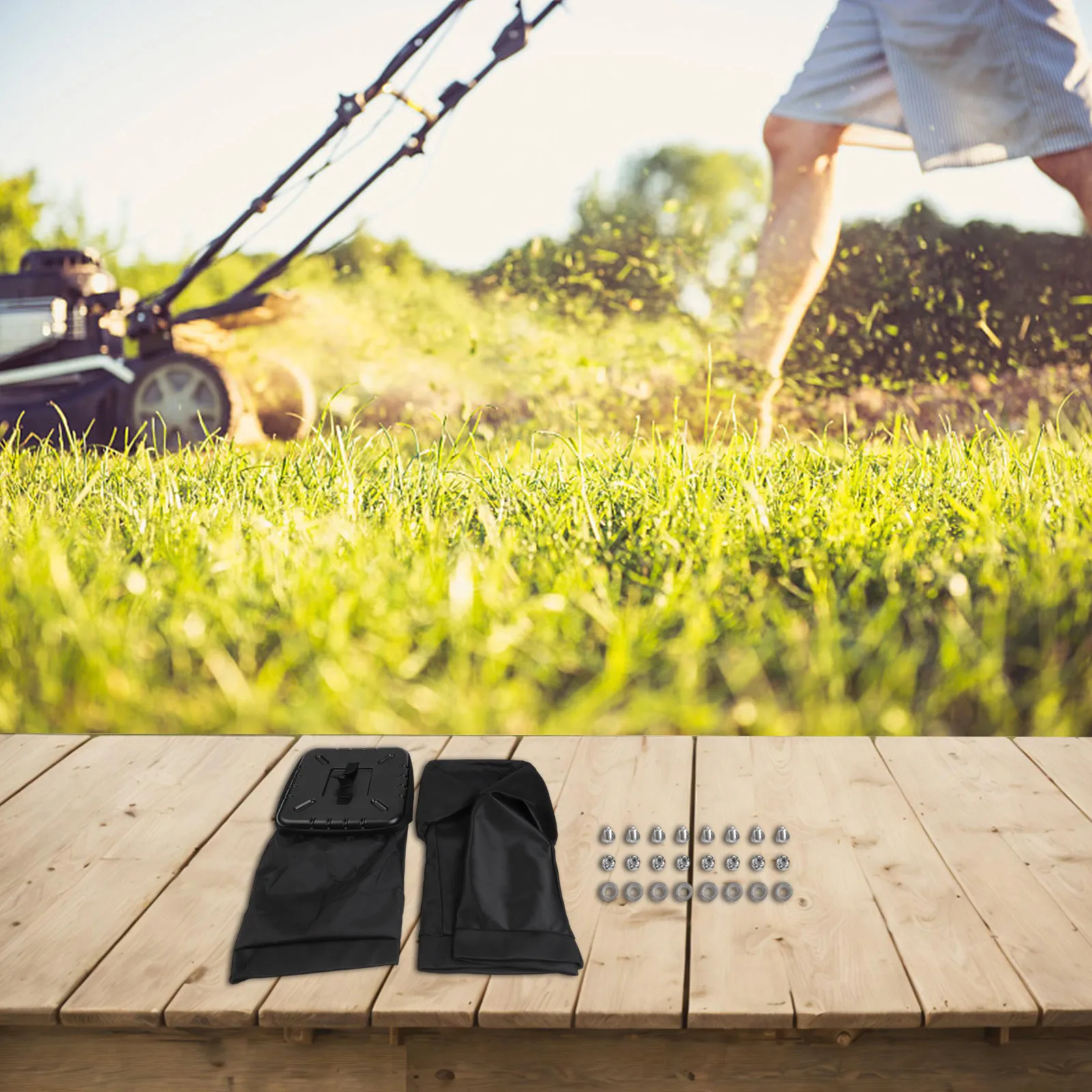 Grass Collection Bags AM101602 Compatibility Comprehensive Installation Set For D110 Lawnmowers Easy To Use Lawn Bags