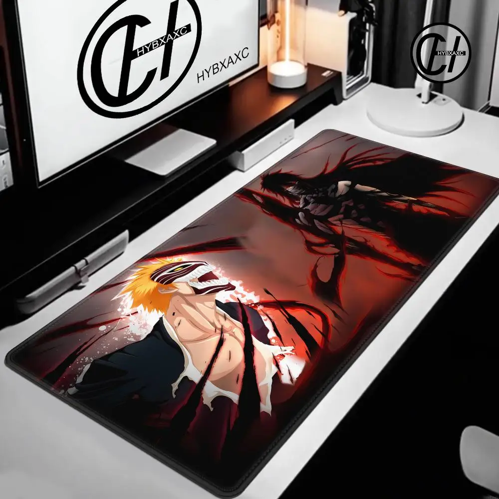 Anime Bleach Mouse Pad Non-slip Mausepad Gaming Accessories Large Office Gamer Keyboard Desk Mat Kurosaki Ichigo Rubber HYBXAXC