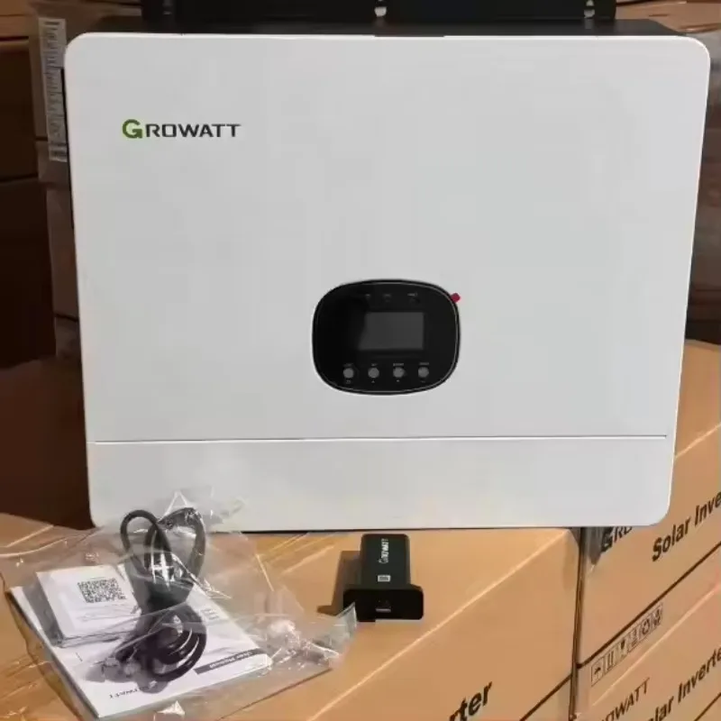 【2026】Growatt 10Kw Hybrid Solar Inverter SPE 8000ES 10000ES 12000ES Single Phase MPPT AC Inverter WiFi Sine Wave For Home Use 5