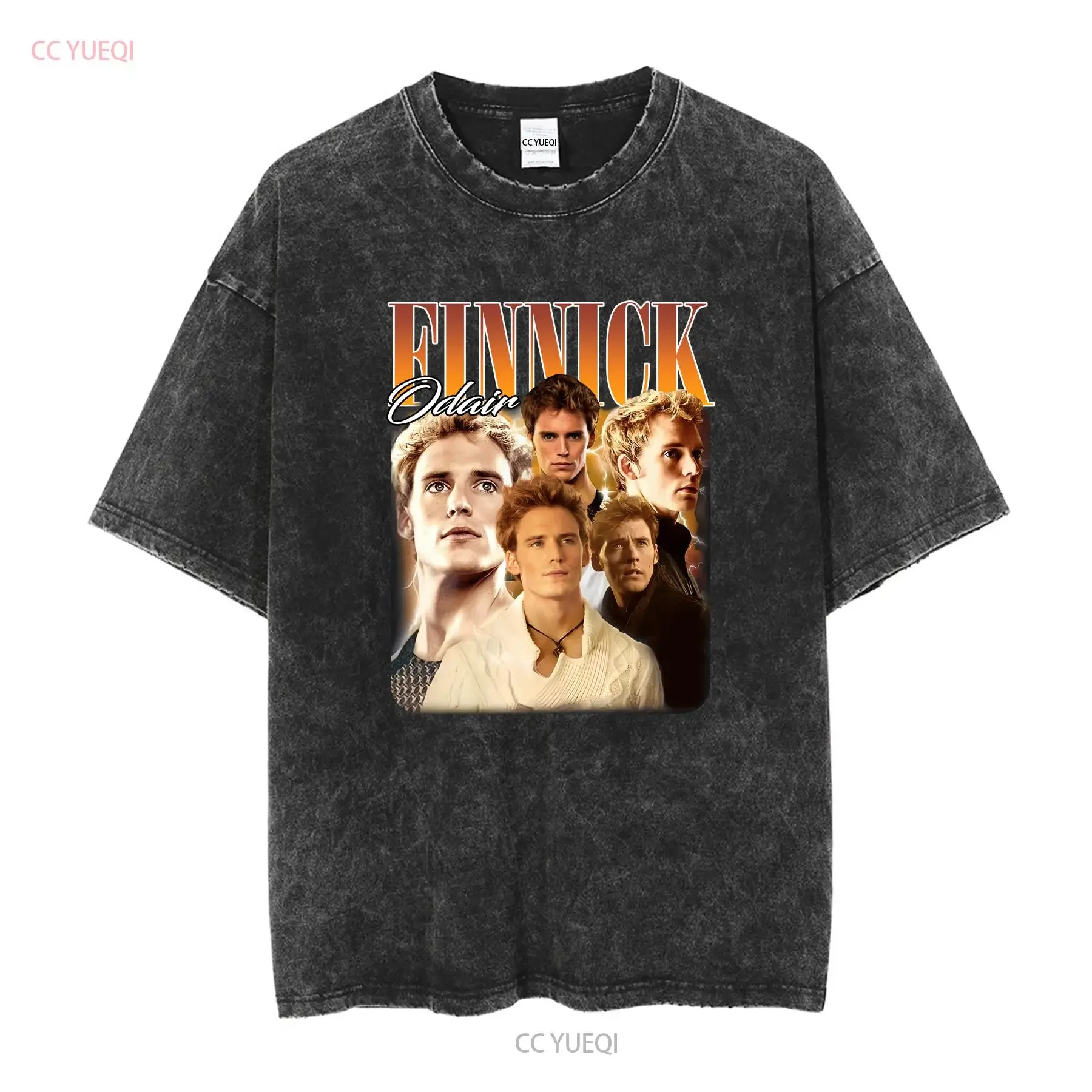 Limited Finnick Odair T Shirt Character Movie Series Actress Bootleg Ret long or short sleeves vintage Washed Casual fashion